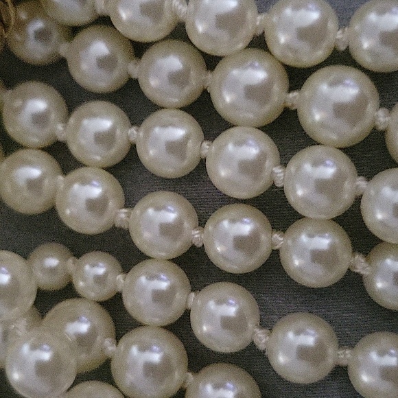 J. Crew Faux Pearl Twisted Hammock Necklace 5 Strands Multiple Sizes - Picture 5 of 6